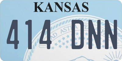 KS license plate 414DNN