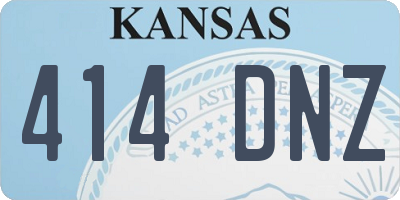 KS license plate 414DNZ