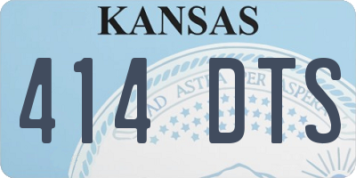 KS license plate 414DTS