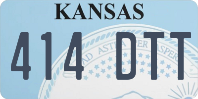 KS license plate 414DTT