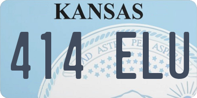 KS license plate 414ELU