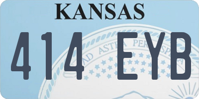 KS license plate 414EYB