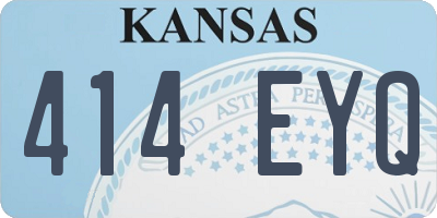 KS license plate 414EYQ
