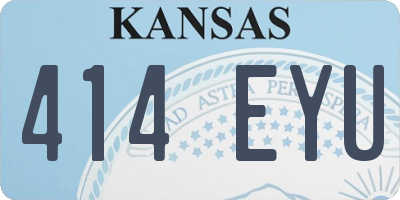 KS license plate 414EYU