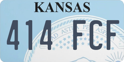 KS license plate 414FCF