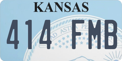 KS license plate 414FMB