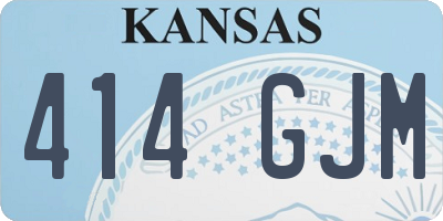 KS license plate 414GJM