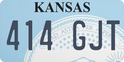 KS license plate 414GJT