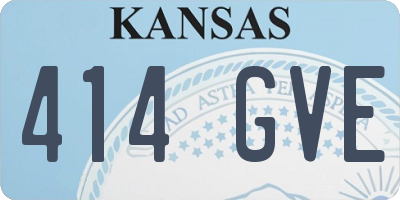 KS license plate 414GVE