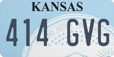 KS license plate 414GVG