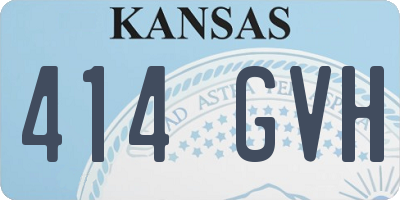 KS license plate 414GVH