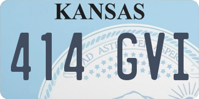 KS license plate 414GVI