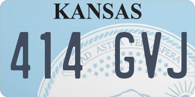 KS license plate 414GVJ