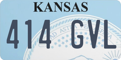 KS license plate 414GVL