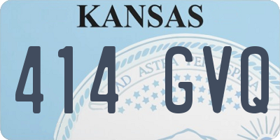 KS license plate 414GVQ