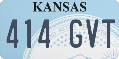 KS license plate 414GVT