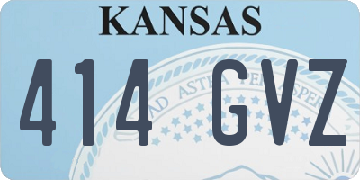 KS license plate 414GVZ