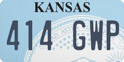KS license plate 414GWP