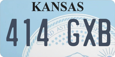 KS license plate 414GXB