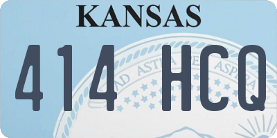 KS license plate 414HCQ