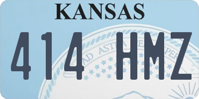 KS license plate 414HMZ