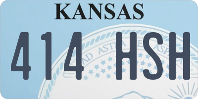 KS license plate 414HSH