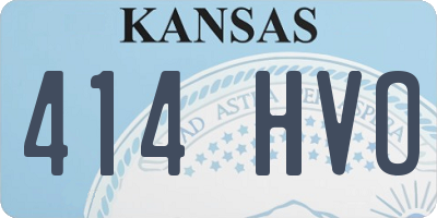KS license plate 414HVO