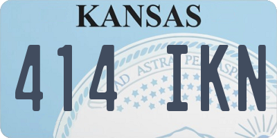 KS license plate 414IKN