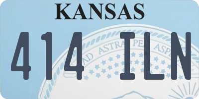 KS license plate 414ILN