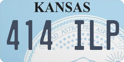 KS license plate 414ILP