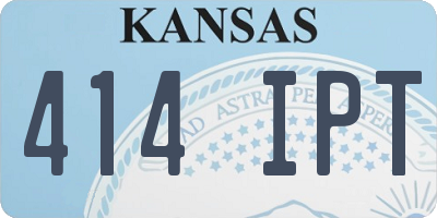 KS license plate 414IPT