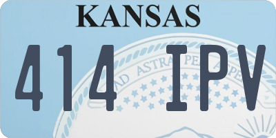 KS license plate 414IPV