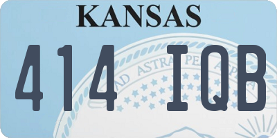 KS license plate 414IQB