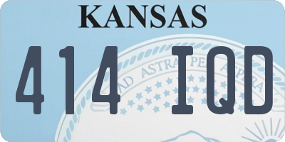 KS license plate 414IQD
