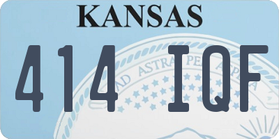 KS license plate 414IQF
