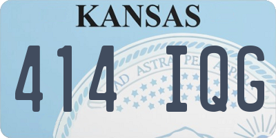 KS license plate 414IQG