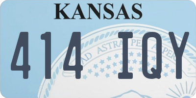 KS license plate 414IQY
