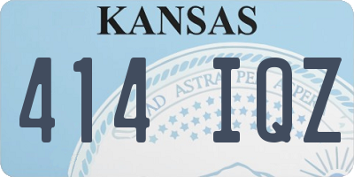 KS license plate 414IQZ