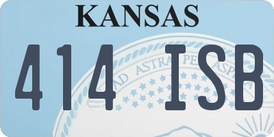 KS license plate 414ISB