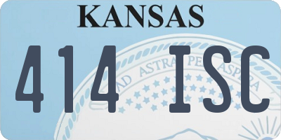 KS license plate 414ISC