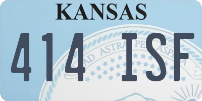 KS license plate 414ISF