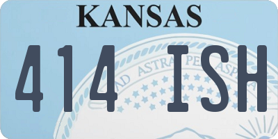 KS license plate 414ISH