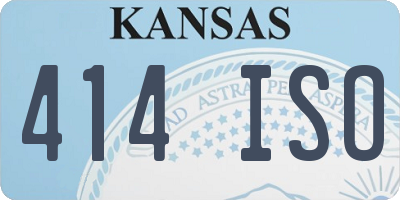 KS license plate 414ISO