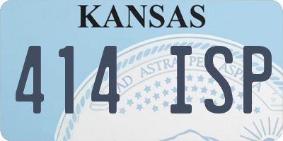 KS license plate 414ISP