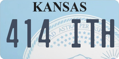 KS license plate 414ITH