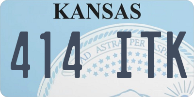 KS license plate 414ITK