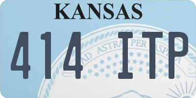 KS license plate 414ITP