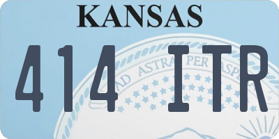 KS license plate 414ITR