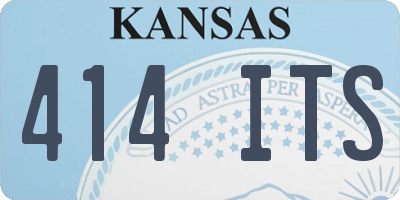 KS license plate 414ITS