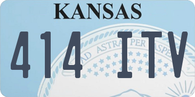 KS license plate 414ITV